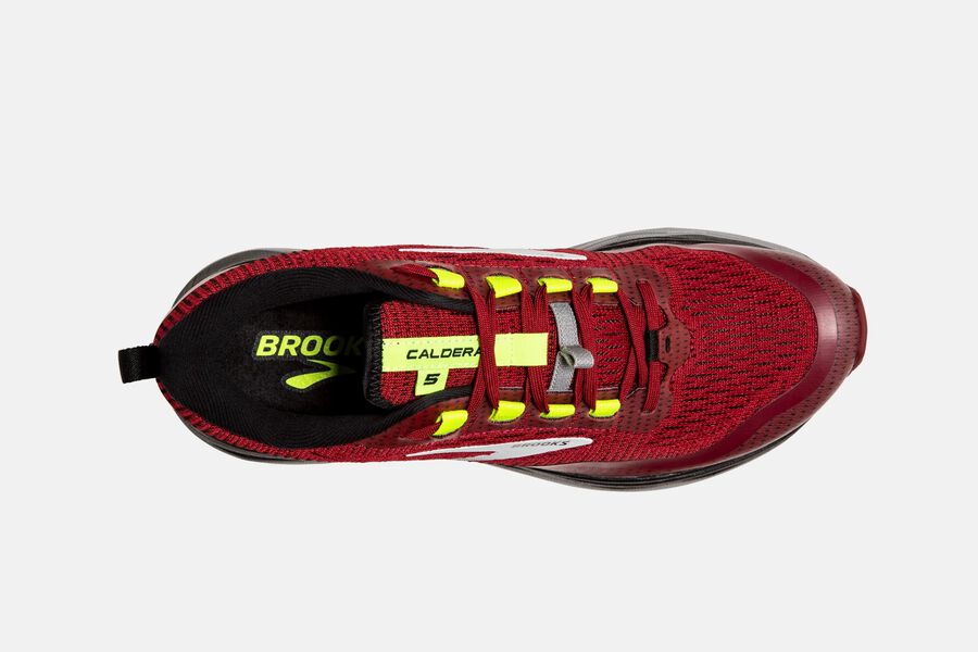 Brooks Caldera 5 Trail Löparskor Herr - Röda/Silver/Svarta - 6047-PNGUH